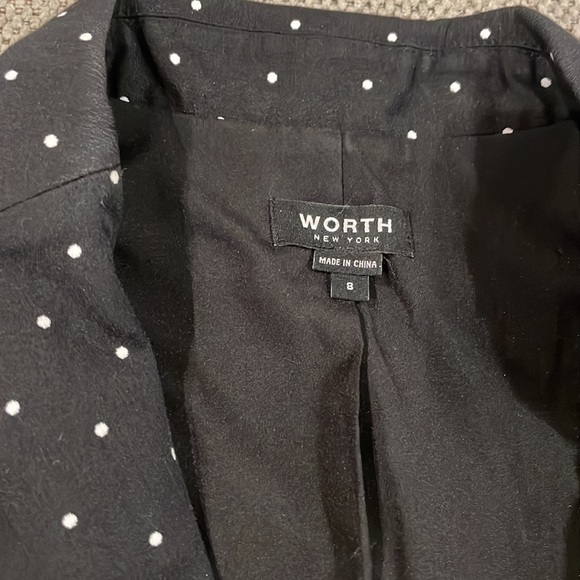 Black/white polka dot blazer - Picture 2 of 3